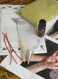 Henna-Tattoo-Set mit Mehndi-Spritztüte mit Stahllochtülle, 1 Verschluss und 1 Zylinderbürste mit  Bündel zum Reinigen des Spritzbeutels,