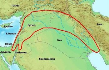 Landkarte Fruchtbarer Halbmond