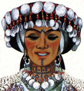 Détail de l'image précédente: Femme des Aït Oumalou Détail de l'image précédente: Femme des Aït Oumalou