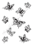 Modèle de dessin au Henné ou Mehndi, Papillon 2