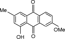 Chemische Struktur des Anthrachinonglykosids der Cassia obovata