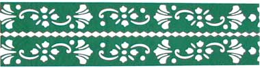 2 Henna-Schablonen-Bänder (Fußschablonen) "nuqush al malika" 2