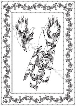 Mehndi-Henna-Tattoo-Design blatt Nr. 2