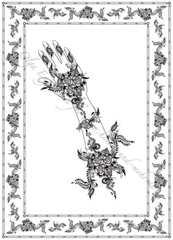 Mehndi-Henna-Tattoo-Design blatt Nr. 4