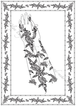 Mehndi-Henna-Tattoo-Design blatt Nr. 5