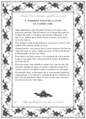 Manuel de l'art de mehndi, page 7